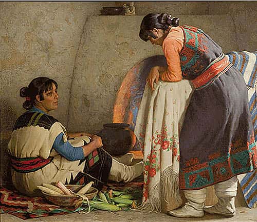 Girls of Taos; [Taos Indian Women]